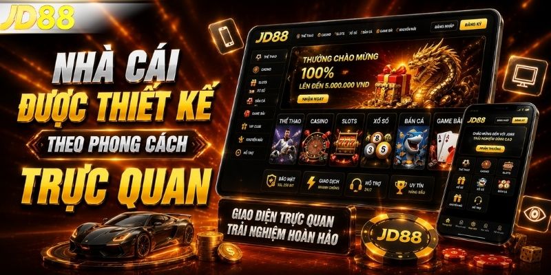 Nhà cái được thiết kế theo phong cách trực quan